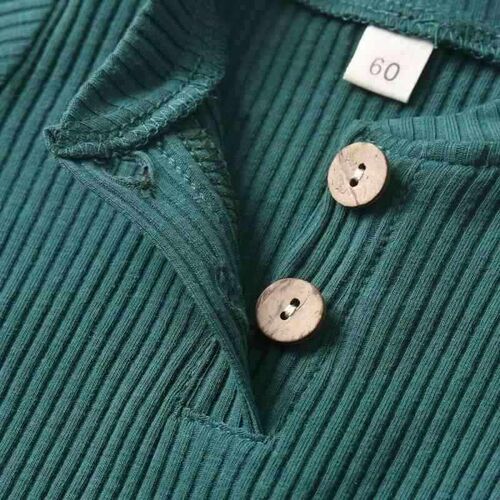 Summer Newborn Baby Boys Girls Clothes Set Cotton Solid Knit