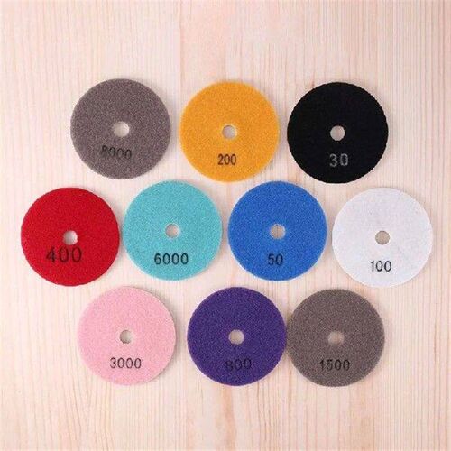 10PCS Diamond Polishing Pads 4 Inch 10 Packs 3/8Inch-11