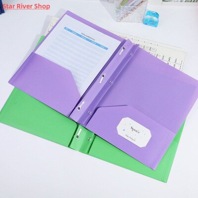A4 Double Pocket Folder Bilateral D-Shaped Report Folder