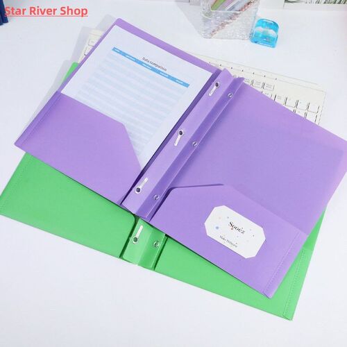 A4 Double Pocket Folder Bilateral D-Shaped Report Folder