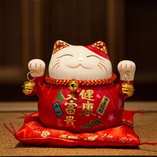 1pc Chinese Lucky Cat Welcoming Waving Hand Beckoning Fortun