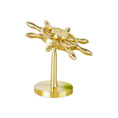 Creative Table Brass Rudder Decors Beach Ocean Theme