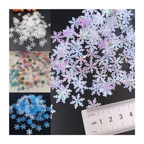 300pcs/lot Christmas Snowflakes Confetti Artificial Snow Xma