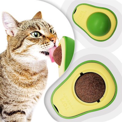 Avocado catnip licking ball toys for cats free shipping nart
