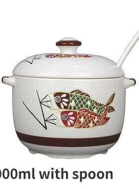 Nordic Ceramic Seasoning Pot Household Single Large Pig Oil