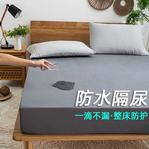 Solid Waterproof Mattress Protector with Elastic Band Sandin