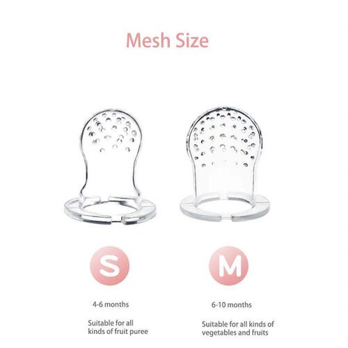 Baby Pacifier Fruit Feeder Baby Silicone Mesh Bag Pacifier F
