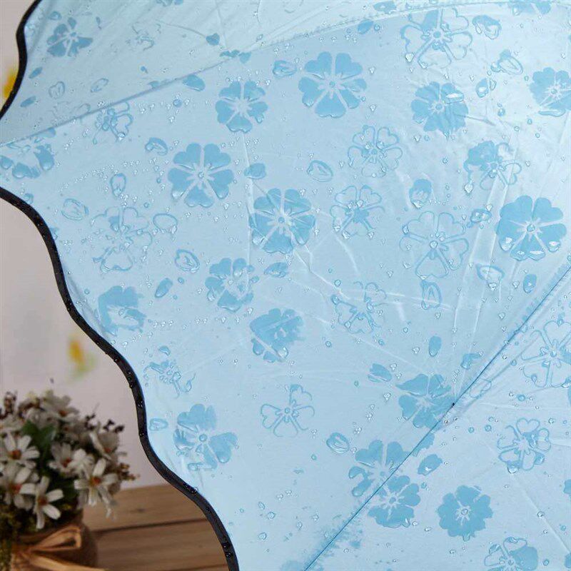 Water Flowering Sunny Umbrella Folding Sunscreen Umbrella UV - 实物图