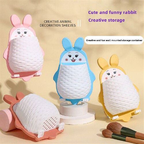 Rabbits Shape Storage Box Flexible Wall Shelves Kitchen