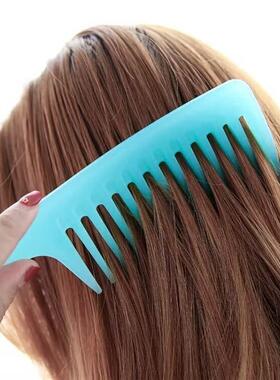 Large curly hair comb wide tooth comb big tooth comb pear