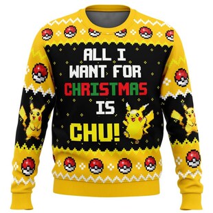 Gift Pokemon Santa Sweater Sweaters Ugly Christmas