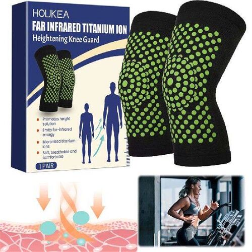 2Pcs Wormwood Knee Pads Breathable Self Heating Knee Braces