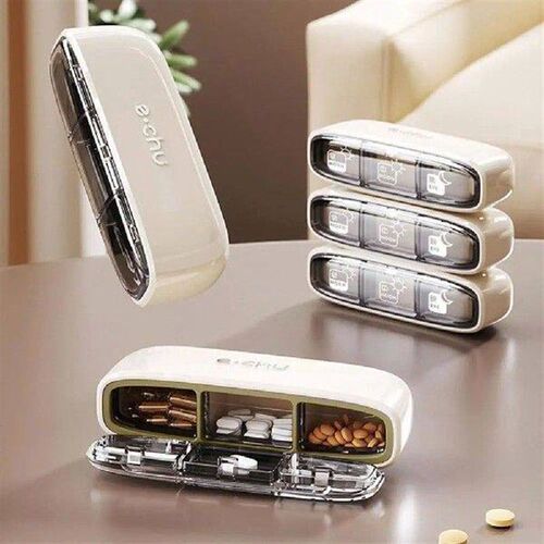 3 Grids Pill Cases Organizer Box, Mini Portable Pill