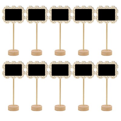 5pcs/lot Hollowed Square Lace Blackboard Mini Wedding Party