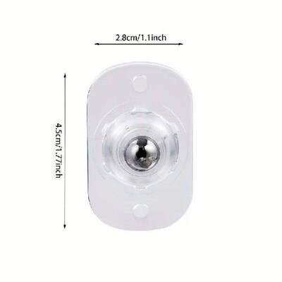 Adhesive Universal Pulley Set of 4 Pack Storage Box Storage