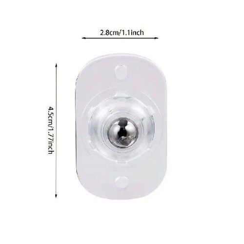 Adhesive Universal Pulley Set of 4 Pack Storage Box Storage