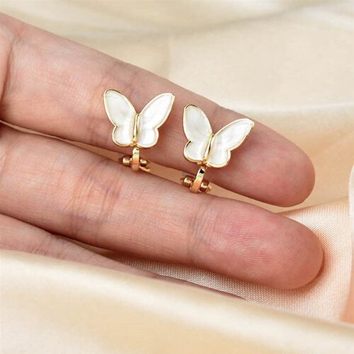 Korea Style Butterfly Clip On Earrings Without Piercing Cute
