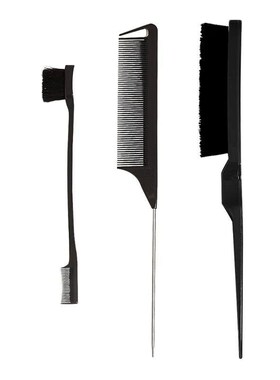 3pcs/lot Double Sided Edge Control Hair Comb Hair Styling Ha