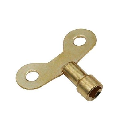 Radiator Plumbing Bleed Bleeding Key Solid Brass Radiator
