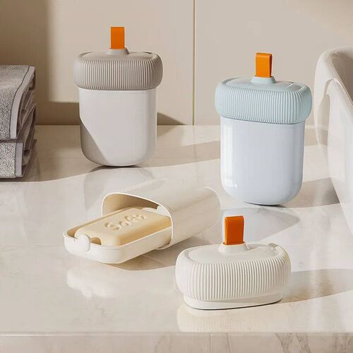 Portable Soap Organizer Travel Drawer Soap Box Sealed Waterp