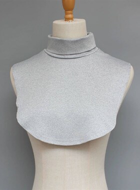 High-neck false collar. Stand-up collar. Foldable. Comfortab