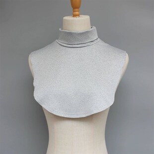 High-neck false collar. Stand-up collar. Foldable. Comfortab