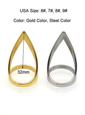 Fashionable Simple Pointed Ring Stylish and Classic Minimali