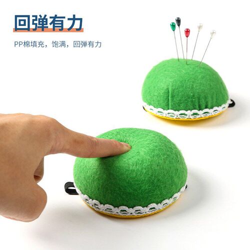 Green Lace Pin Cushion DIY Sewing Tool Needle Insert Pad Wri