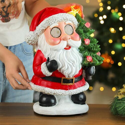 Xmas Santa Music Box: Light-Up Ornament & Kids Present