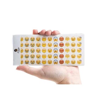 emoji表情包贴纸QQ微信表情翻白眼流汗小表情可爱搞怪手账本贴画