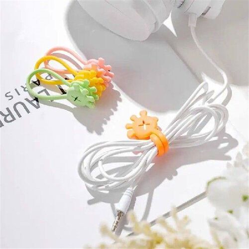 Magnetic Cord Ties 10X Palm Shape Silicone Cord Organizer