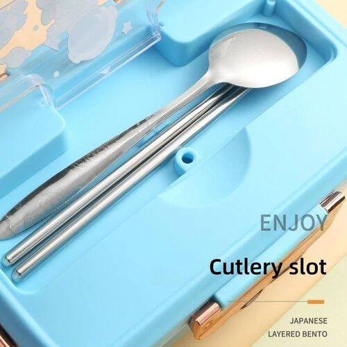 Bento Lunch Box for Kids Girls Cartoon Students Kawaii Cute