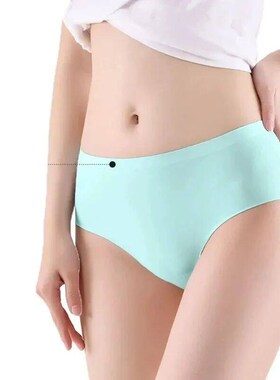 9 PCs/Lot Seamless Ice Silk Underwear for Women Monochrome U