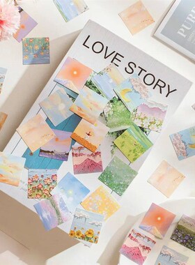 46 Pcs Kawaii Paper Stationery er Set Spring Filed Floral Sc