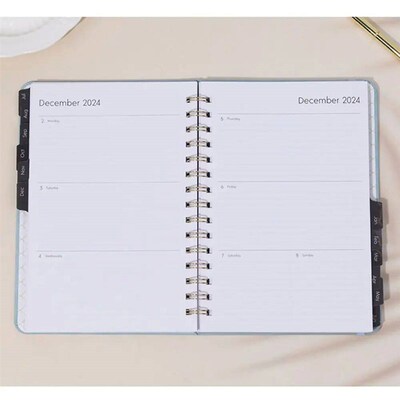 English Agenda Book Creative 2024-2025 To Do List Diary Week