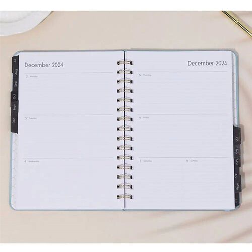 English Agenda Book Creative 2024-2025 To Do List Diary Week