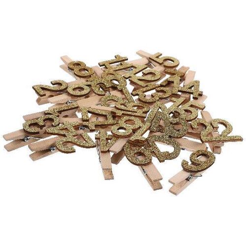 24 Pcs Wooden Clip Storage Small Photo Crafts (ky0259)