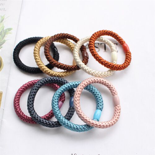 10pc Korean Beauty Good Elasticity Hair Ties Rings Rope Scru
