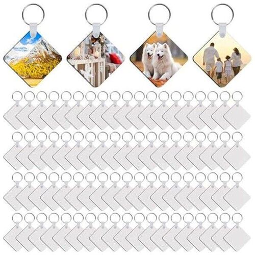 240Pcs Sublimation Keychain Blanks Double Sides 80 MDF