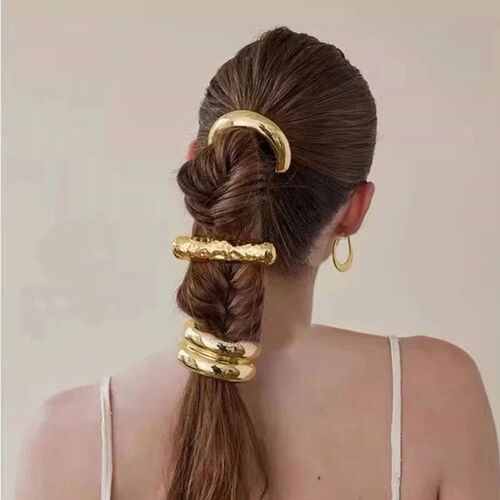 Metal Irregular Double-layer Hair Bands Ropes for Women Head
