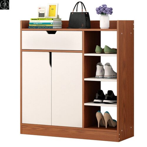 shoe cabinet rack box storage wooden drawer High Capacity