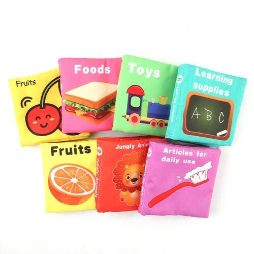 Baby English Palm Three-dimensional Cloth Book Newborn Soft