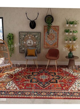 Turkish Persian ethnic style carpet printing living door mat