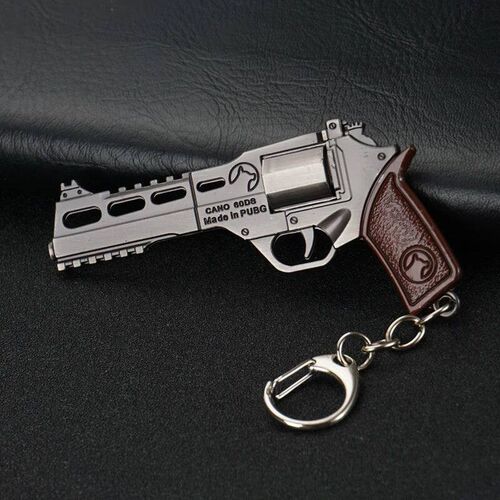 1pc Cool Game Pistol Shape Keychain Metal P92 R45 R1895 Mode