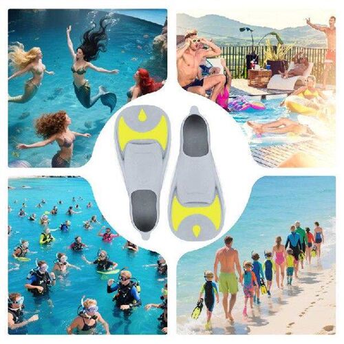 Swimming Training Fins Travel-Friendly Snorkel Flippers