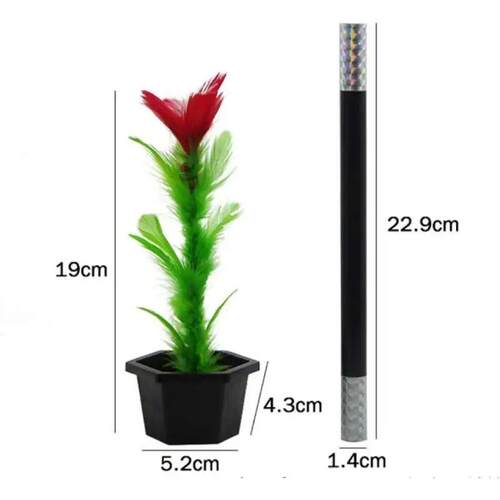Magic Wand to Flower Magic Trick Toy Close Up Magic Prop