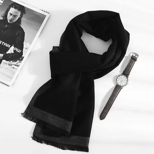 2024 Fashion 180*35cm Scarves Man Autumn Winter Thick Warm C
