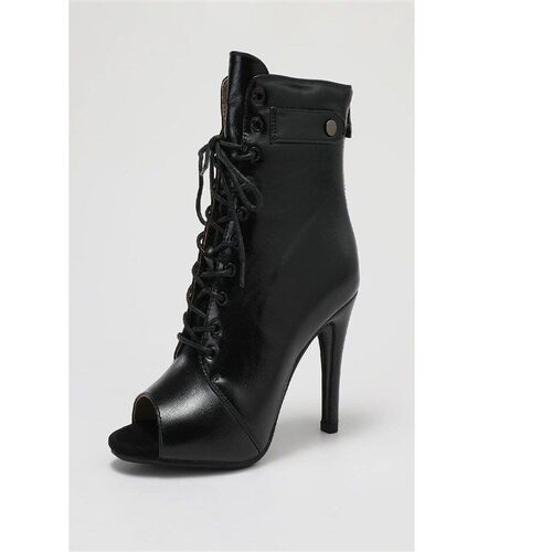Women Thin HIgh Heels  Peep Toe Boots Stilettos Jazz Dance W