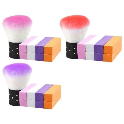 8pcs Functional Buffer Bs and Dust Brush Set for Smooth