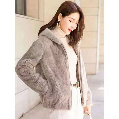 2022 New Womens Winter Sheep Sharing Overcoat Ladies High W